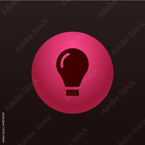 Obraz Lightbulb - Sticker