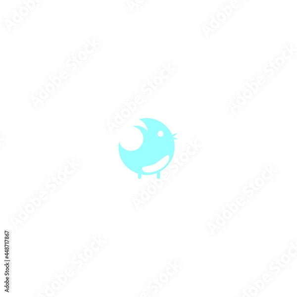 Fototapeta wordmark logo bird
