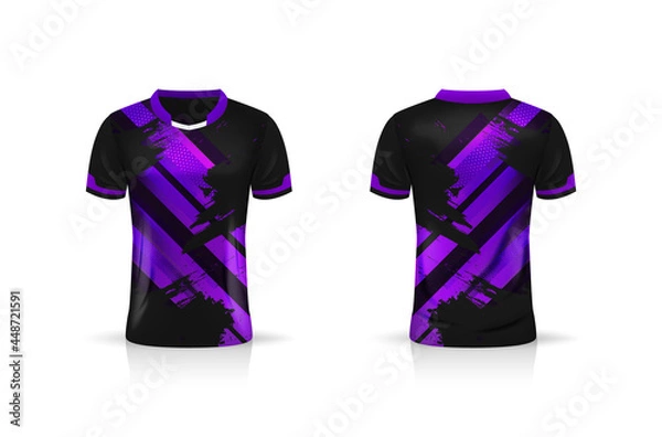 Obraz Specification Soccer Sport mockup , Esports Gaming T Shirt Jersey template. mock up uniform . Vector Illustration design