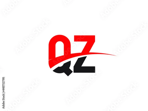 Fototapeta QZ Letter Initial Logo Design Template