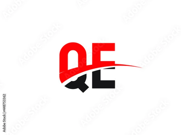 Obraz QE Letter Initial Logo Design Template