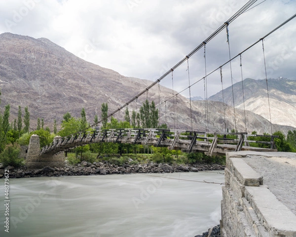 Fototapeta Bridge in the Mountains