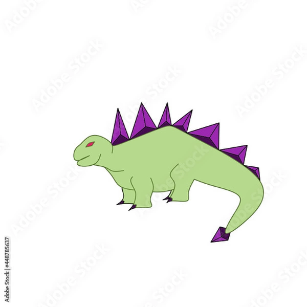 Fototapeta Vectors with animal objects of the dinosaur age