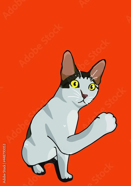 Obraz cat with background ()
by cat say meow