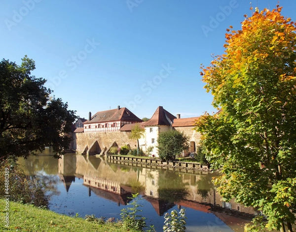 Fototapeta Seeweihermauer in Weißenburg