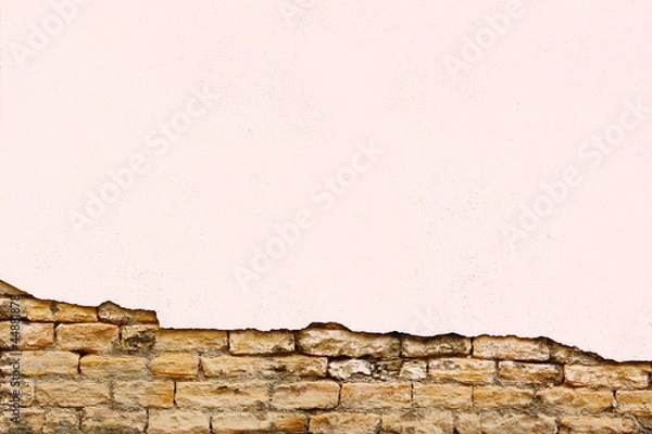 Fototapeta Grunge brick wall with space for text