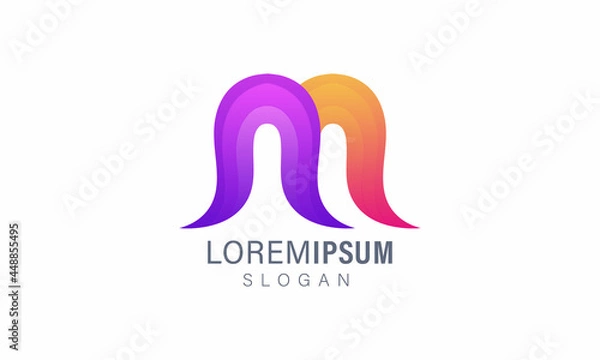 Obraz Letter M Logo. M Letter Design Vector