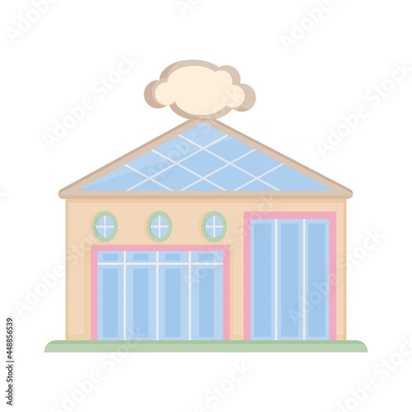 Fototapeta Isolated flat cake shop icon