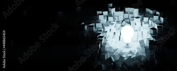 Obraz Greater idea and creativity, original 3d rendering