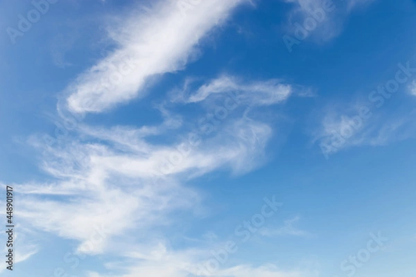 Fototapeta nature background. white clouds over blue sky