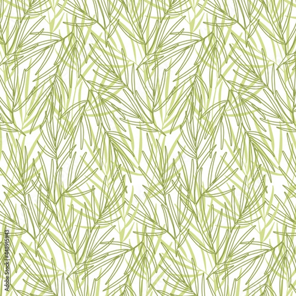 Fototapeta Seamless pattern of palm branches. Design of fabrics, prints, wallpapers, packaging, textiles, printing, posters.