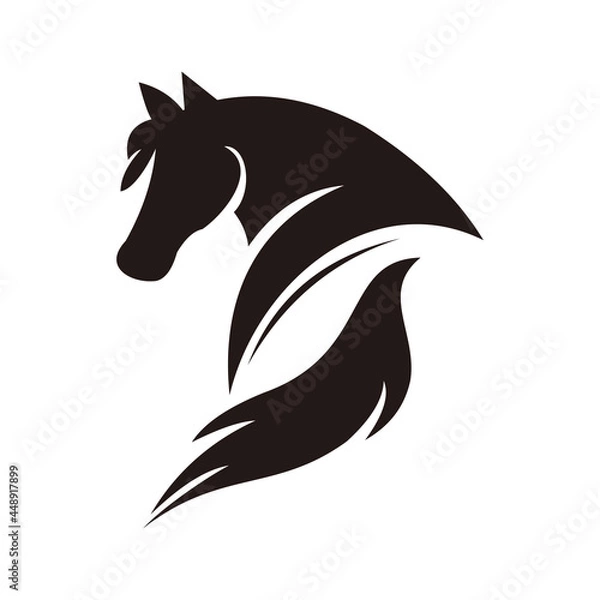 Obraz horse icon vector illustration sign