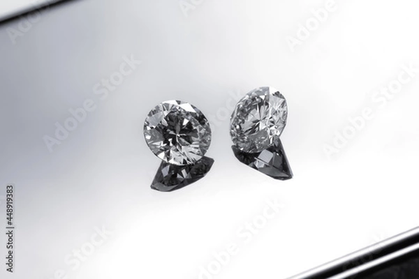 Fototapeta Diamond Round Brilliant Cut Diamond.