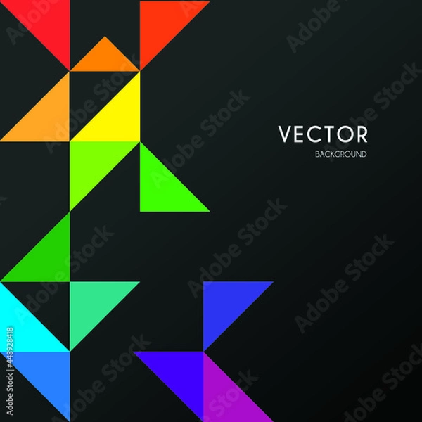 Obraz corporate background design with various triangles