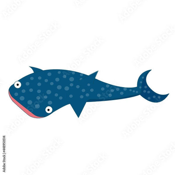 Fototapeta ジンベイサメのイラスト