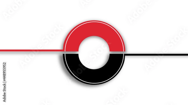 Obraz red and white arrow