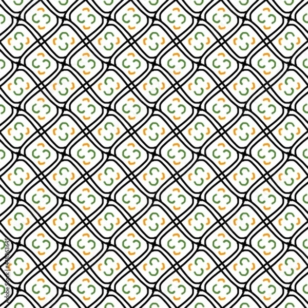 Obraz Abstract seamless geometrical pattern, digital illustration, background.