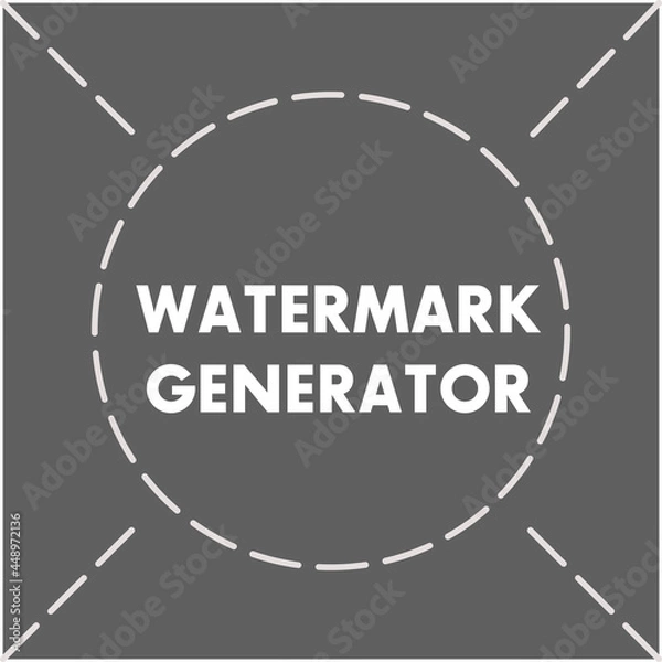Fototapeta Watermark pattern generator template design