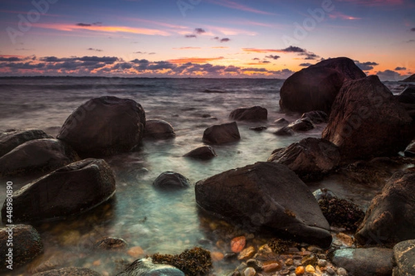 Fototapeta sunset over the sea