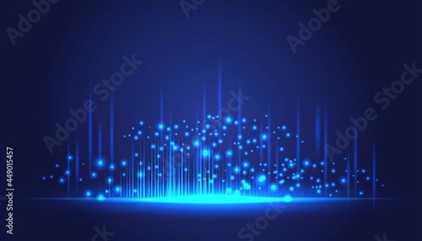 Fototapeta Blue abstract technology background