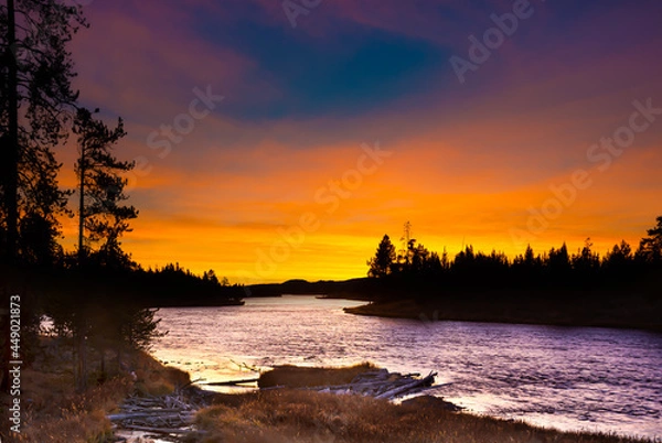 Obraz Madison River Sunset