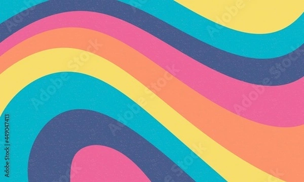 Obraz Colourful retro groovy background
