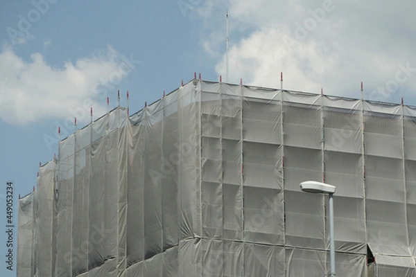 Fototapeta 建設工事現場　カバーシート
