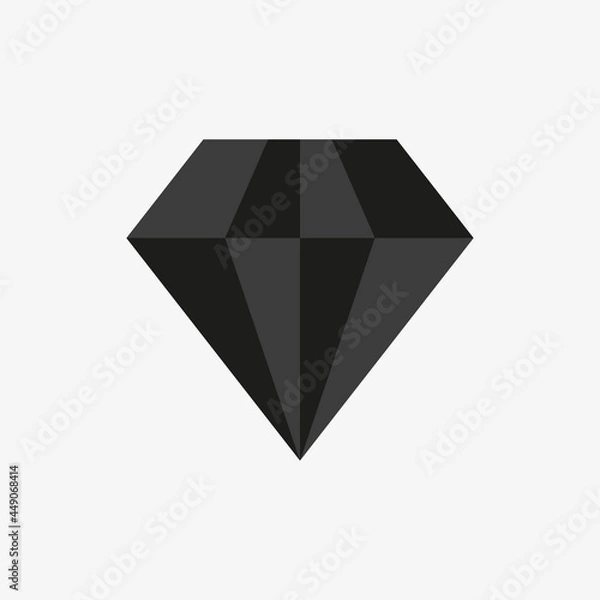Fototapeta Diamond icon for luxury, royal concept design. Usage for premium sign in apps and games UI.