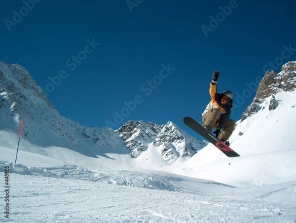 Obraz snowboarding