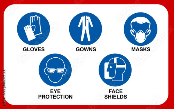 Obraz vector safety protection icon illustration