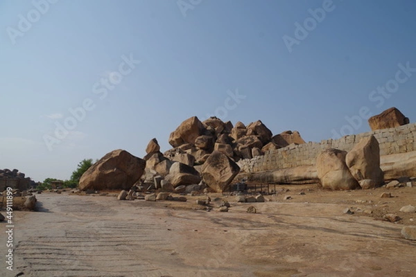 Obraz インド　世界遺産ハンピの建造物群