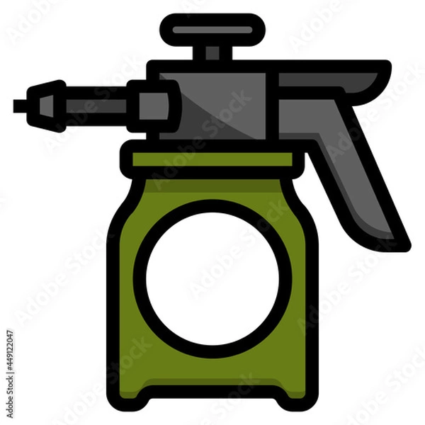 Obraz sprayer line icon