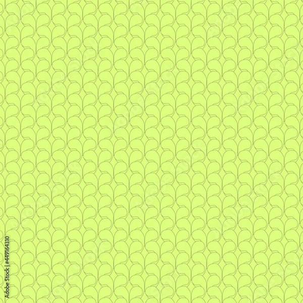 Fototapeta Pattern with abstract green leaves. Vector illustration.