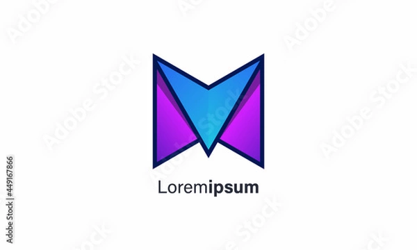 Obraz Letter M Logo. M Letter Design Vector template elements
