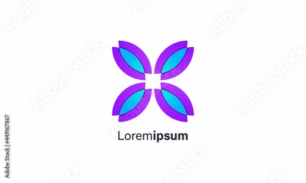 Obraz Flower icon Business logo Design Vector template elements
