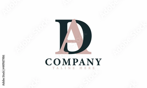 Obraz AD Luxury logo template design vector illustration.