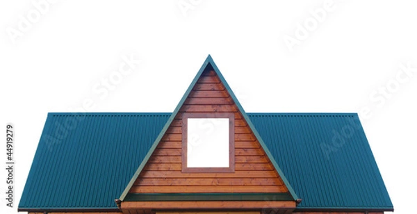 Fototapeta metal roof isolated on white