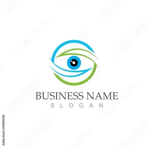 Fototapeta Eye Care vector logo design