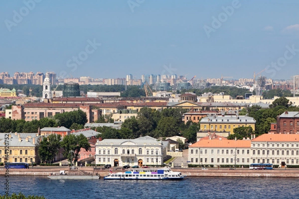 Fototapeta View of the old part of the city of St. Petersburg