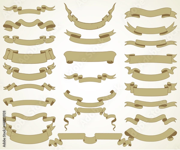 Obraz Set of vector vintage banners