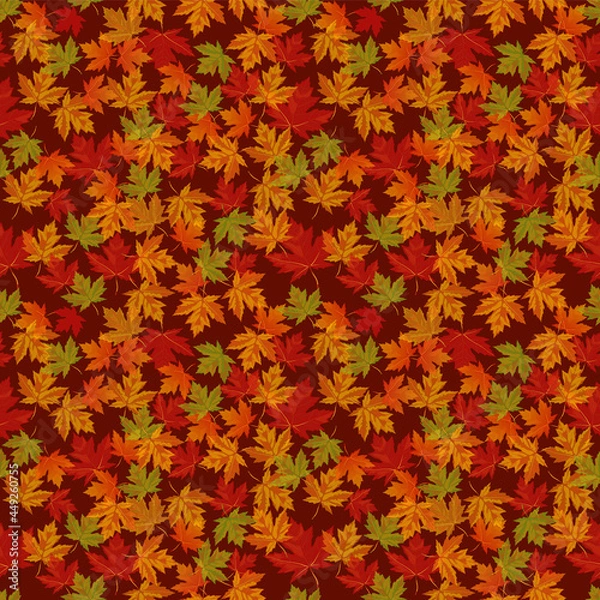 Obraz Autumn seamless pattern.