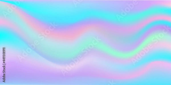 Fototapeta Holographic foil. Abstract wallpaper background. Hologram texture. Premium quality. Modern vector.