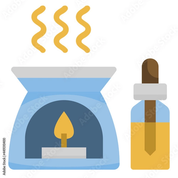 Obraz aromatherapy flat icon