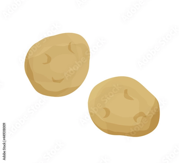 Fototapeta じゃがいものシンプルなベクターイラスト