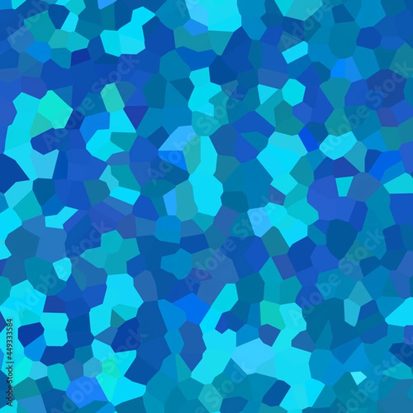 Fototapeta bright pattern, pixels, colored fragments, tiles, squares, geometric, stained glass, glass, mosaic, blue, turquoise, turkish style, winter, ice, water, sea, texture, background for design, digital,