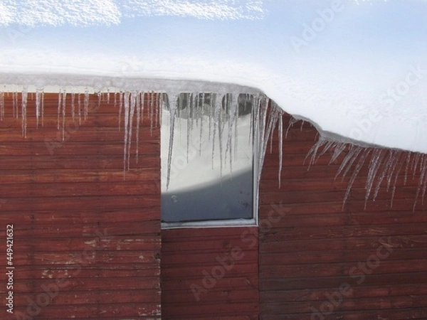 Obraz icicles on a roof