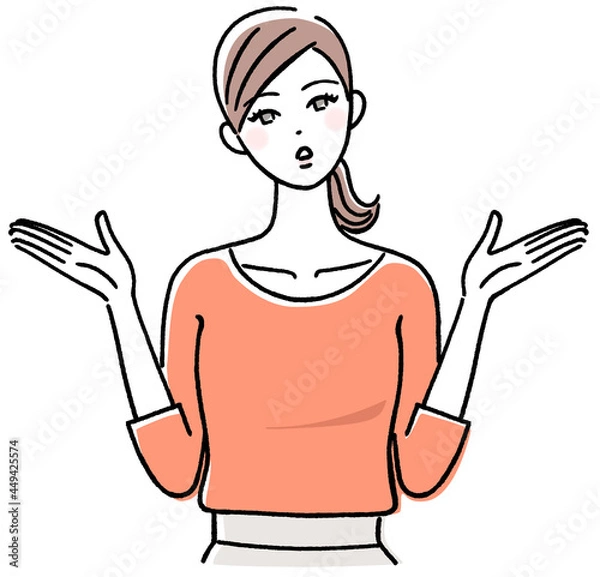 Fototapeta 両手を広げる女性
