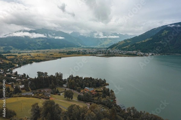 Obraz The Alps in Austria. Aerial photography with drone.