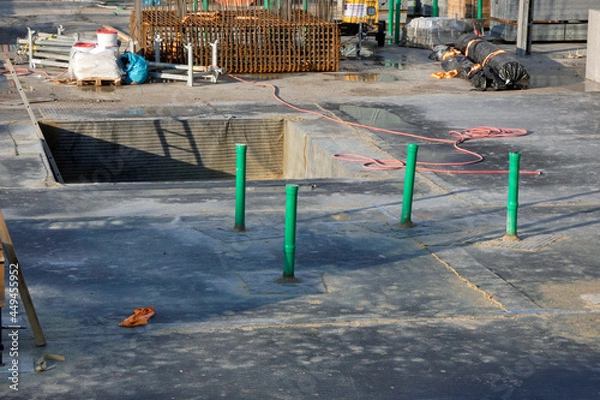 Obraz Construction site at the Lippe Hospital in Detmold