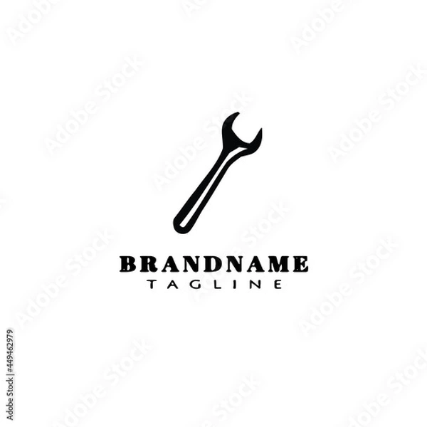 Fototapeta wrench logo cartoon icon design vector illustration